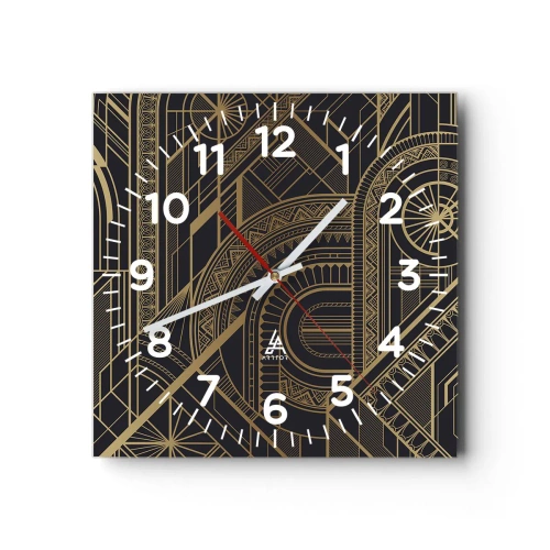 Horloge murale - Pendule murale - Concept, idée, plan - 30x30 cm