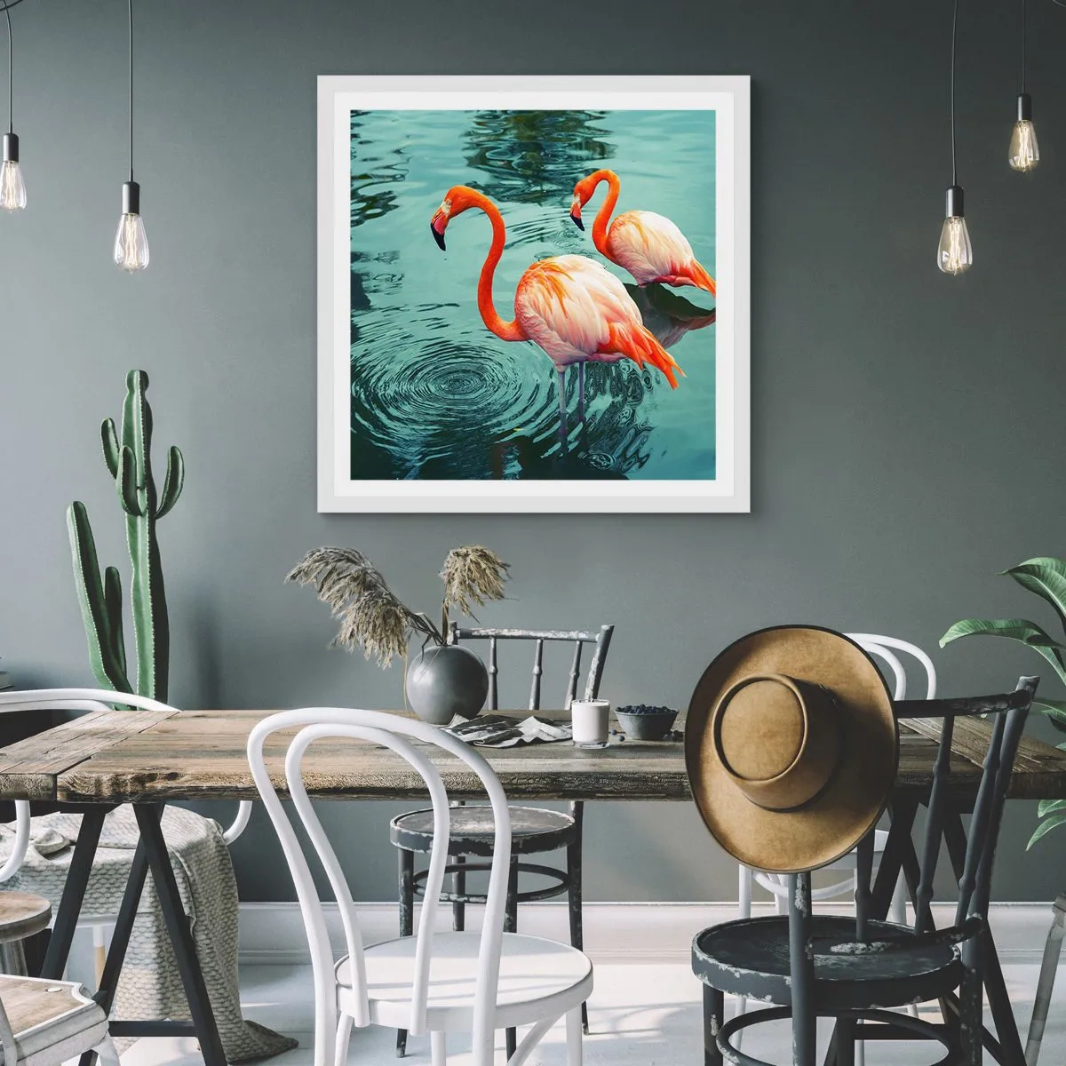 Affiche dans un cadre blanc - Poster - Nous sommes à la mode maintenant - 40x40 cm