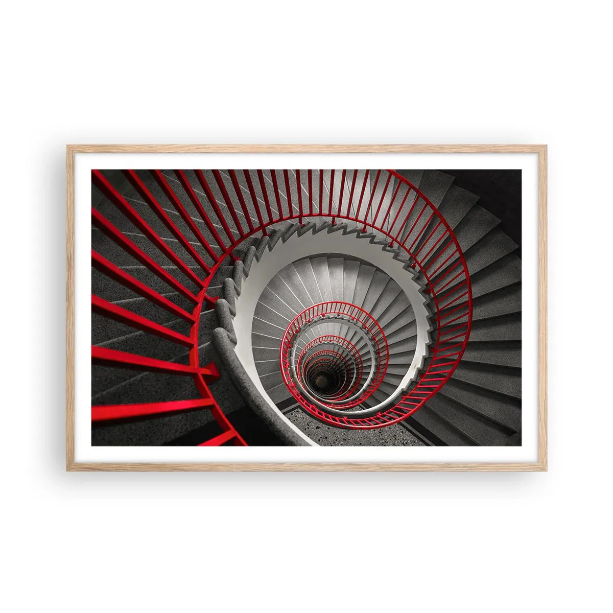 Affiche dans un chêne clair - Poster - Amusement architectural - 91x61 cm