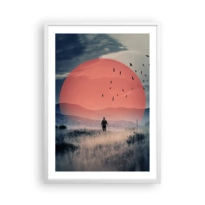 Affiche dans un cadre blanc - Poster - Dans ses éléments - 50x70 cm