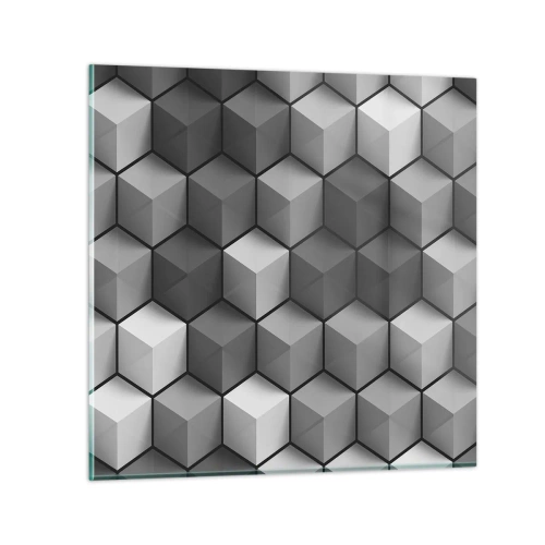 Impression sur verre - Image sur verre - Puzzle cubiste - 40x40 cm