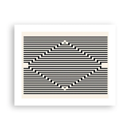Affiche - Poster - Illusion géométrique - 50x40 cm