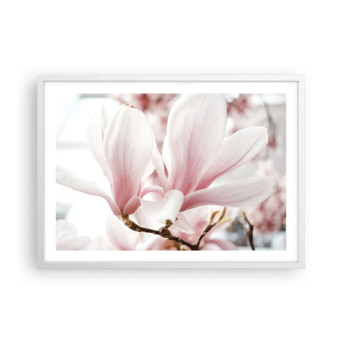 Affiche dans un cadre blanc - Poster - Abondance de tendresse - 70x50 cm