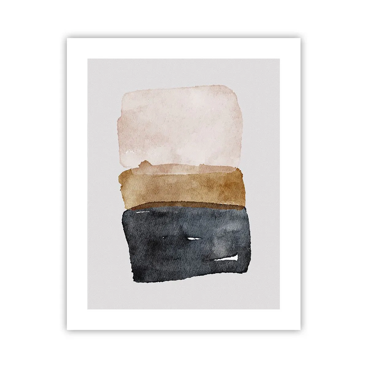 Affiche - Poster - Composition de couleurs de la terre - 40x50 cm