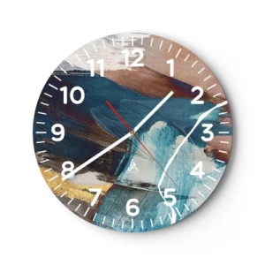 Horloge murale - Pendule murale - Avec panache et énergie - 30x30 cm