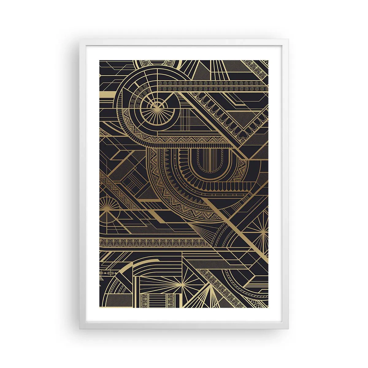 Affiche dans un cadre blanc - Poster - Concept, idée, plan - 50x70 cm