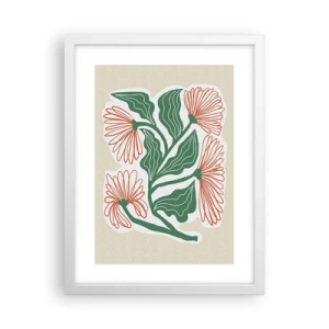 Affiche dans un cadre blanc - Poster - Folk et moderne - 30x40 cm