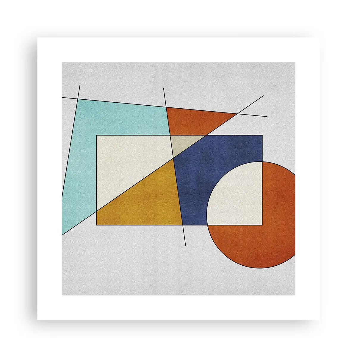 Affiche - Poster - Abstraction : plaisir moderniste - 40x40 cm