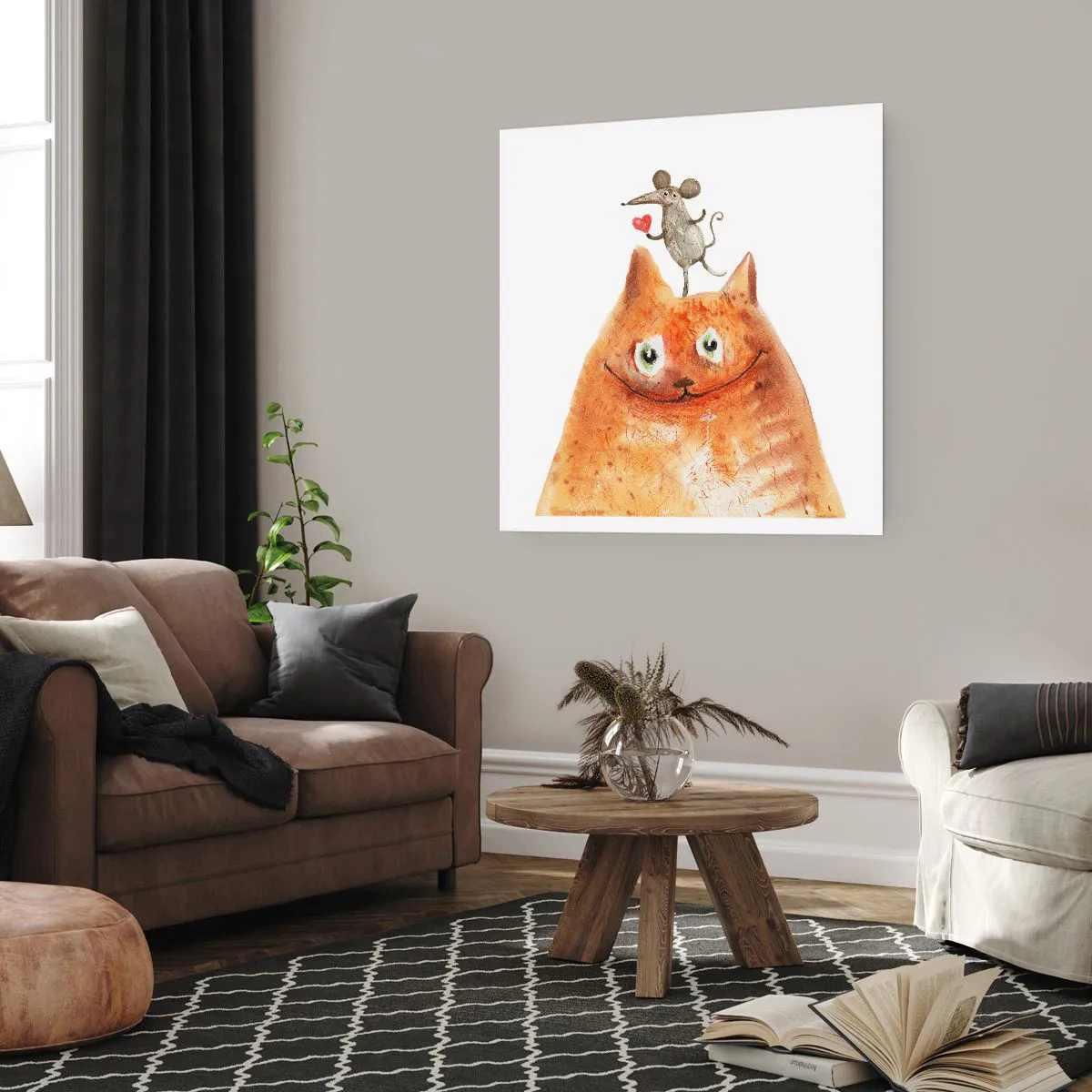 Affiche - Poster - Amour paradoxal - 30x30 cm