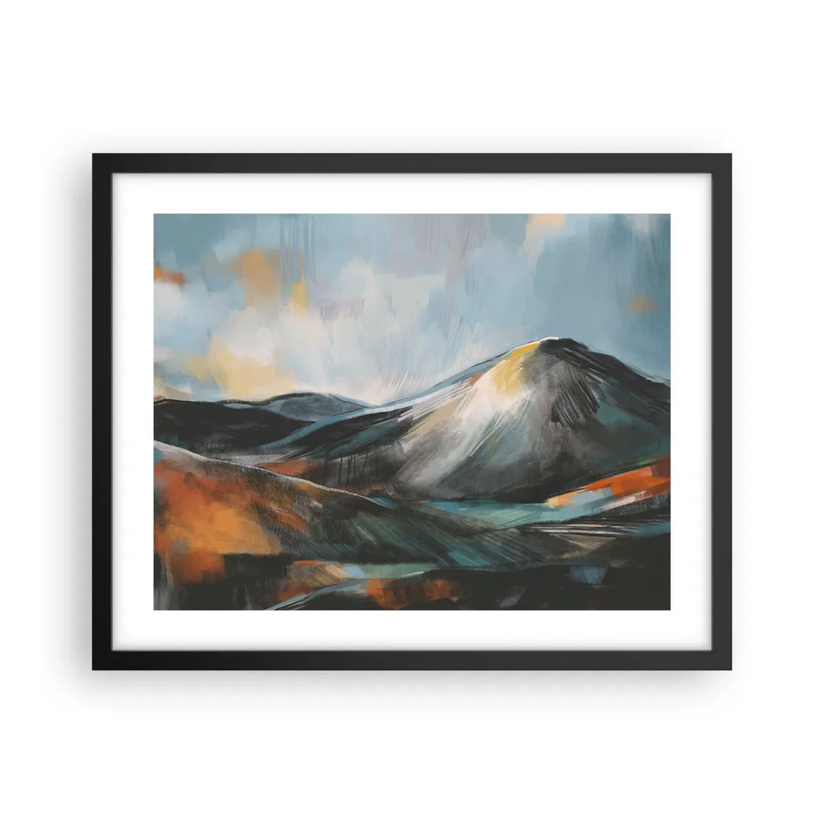 Affiche dans un cadre noir - Poster - Brut et beau - 50x40 cm