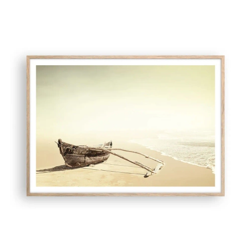 Affiche dans un chêne clair - Poster - Mémoire des mers du sud - 100x70 cm