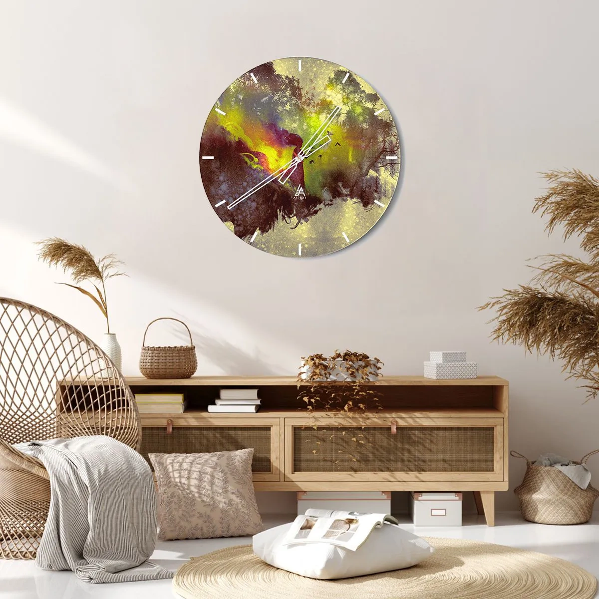 Horloge murale - Pendule murale - Mère Nature - 30x30 cm