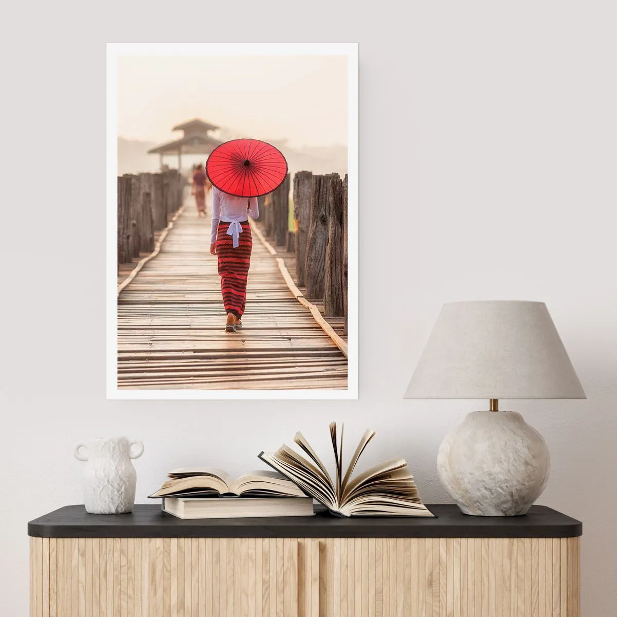 Affiche - Poster - Sur le vieux pont - 30x40 cm