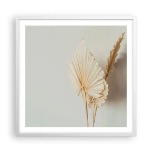 Affiche dans un cadre blanc - Poster - Quand tu dois t’apaiser - 60x60 cm