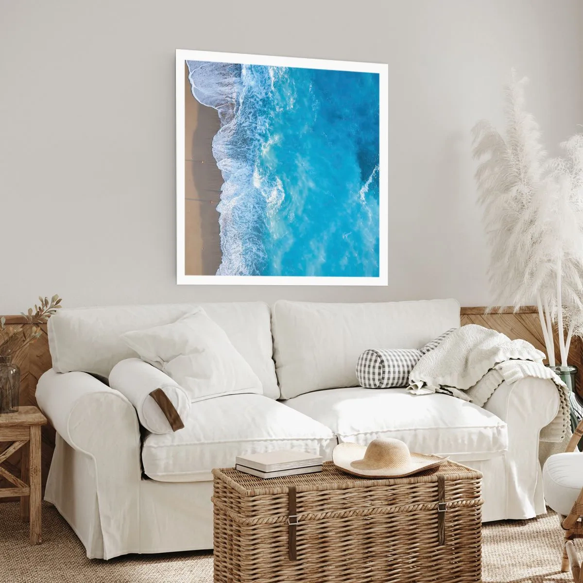 Affiche - Poster - La force du bleu - 50x50 cm