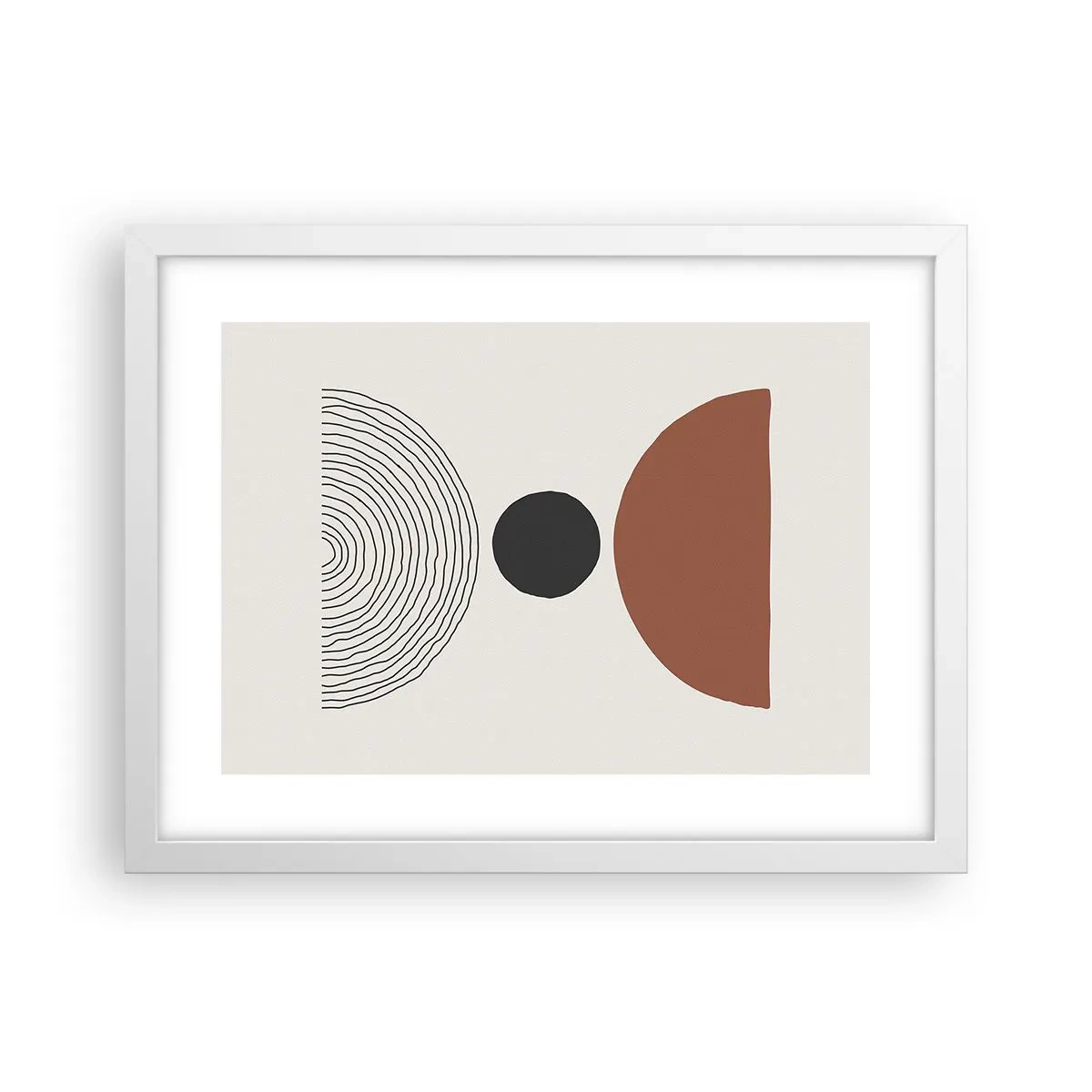 Affiche dans un cadre blanc - Poster - Au centre de l'attention - 40x30 cm