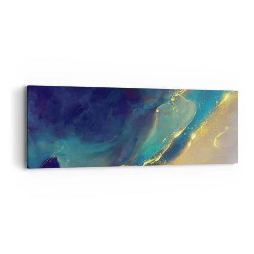 Impression sur toile - Image sur toile - Coulée d'or - 90x30 cm