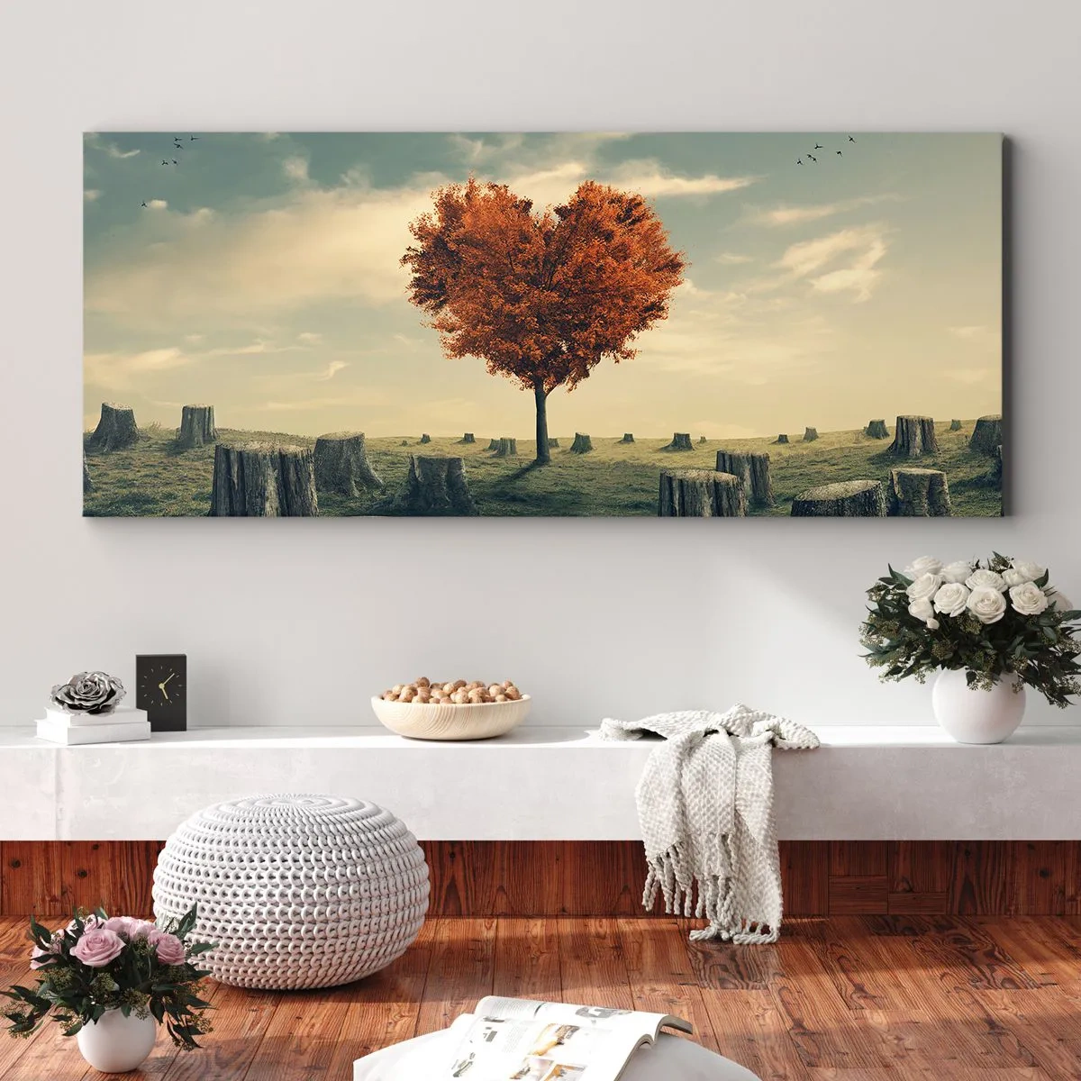 Impression sur toile - Image sur toile - Il y a toujours de l'espoir - 90x30 cm