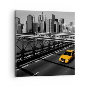 Impression sur toile - Image sur toile - Couleur de la grande ville - 70x70 cm