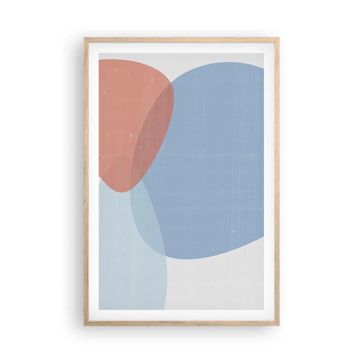 Affiche dans un chêne clair - Poster - Relations pastel - 61x91 cm
