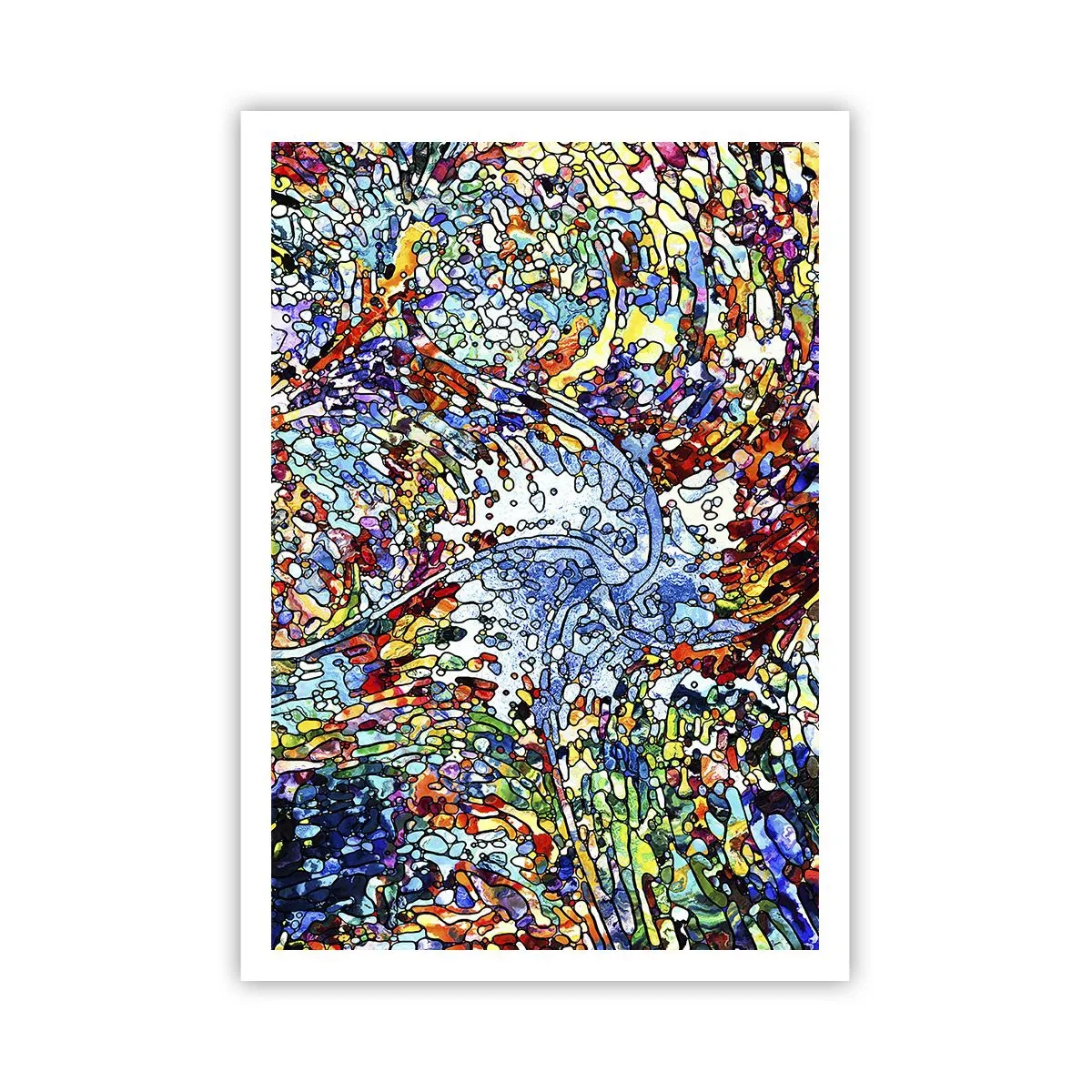 Affiche - Poster - Goutte de vitrail - 70x100 cm