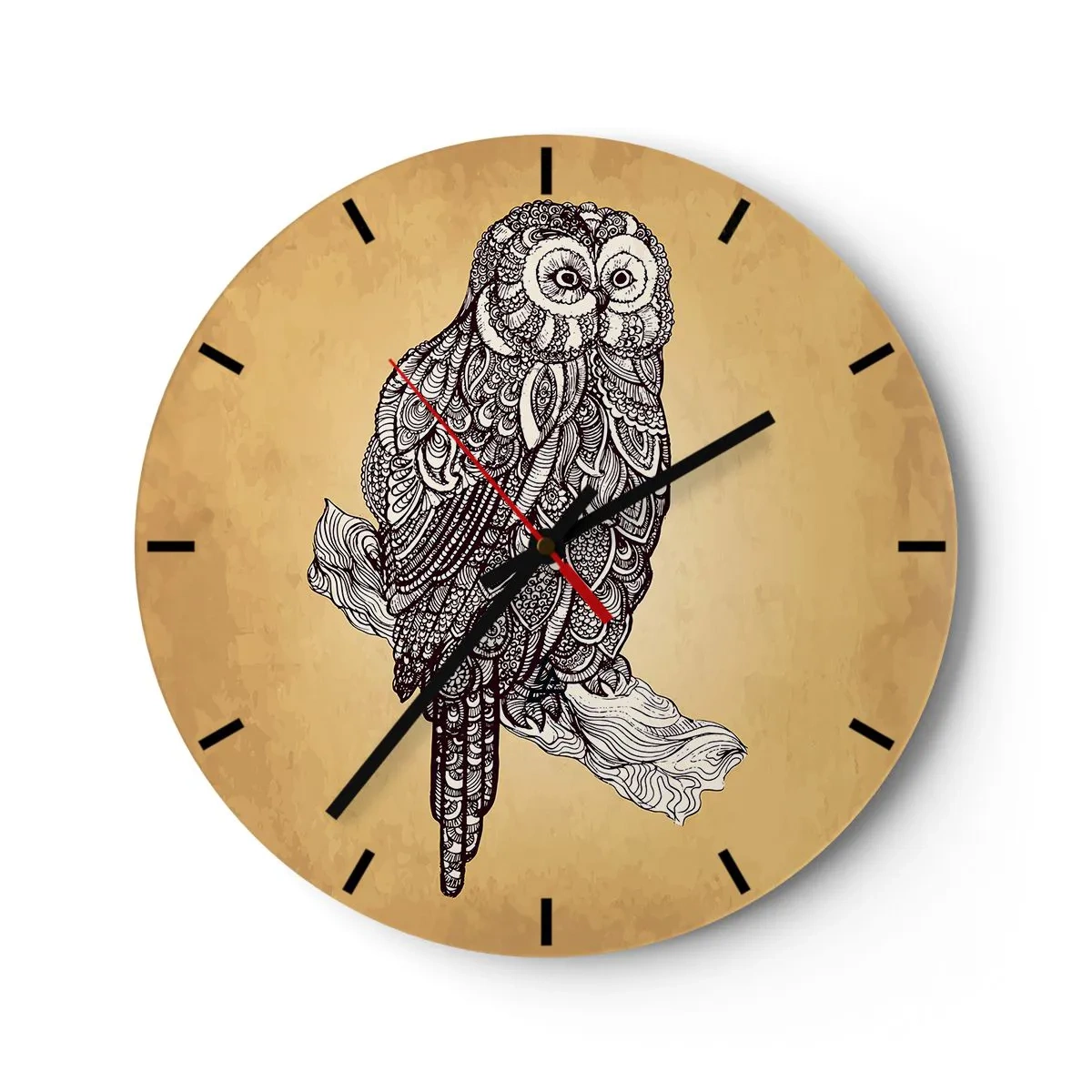 Horloge murale - Pendule murale - Ornements complexes de sagesse - 40x40 cm