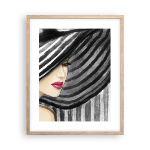 Affiche dans un chêne clair - Poster - Où te chercher ? - 40x50 cm