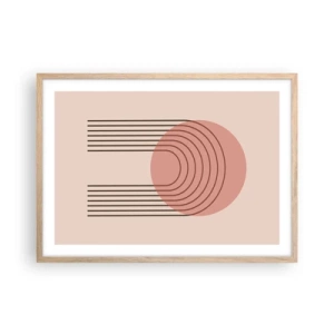 Affiche dans un chêne clair - Poster - Attraction irrésistible - 70x50 cm