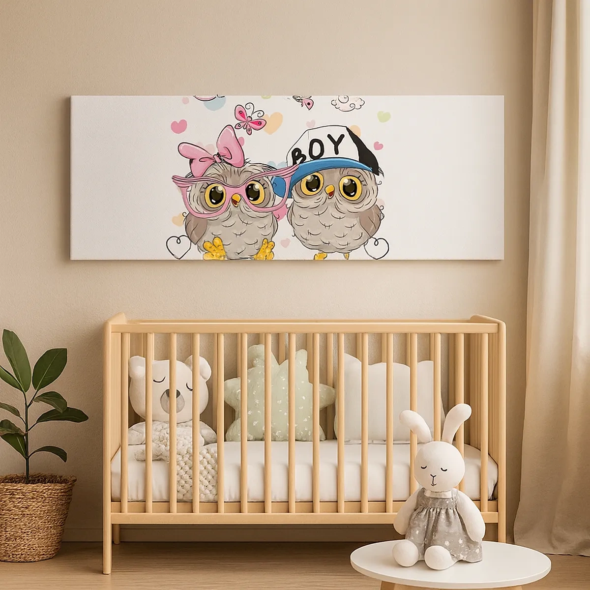 Impression sur toile - Image sur toile - On s'aime! - 30x30 cm