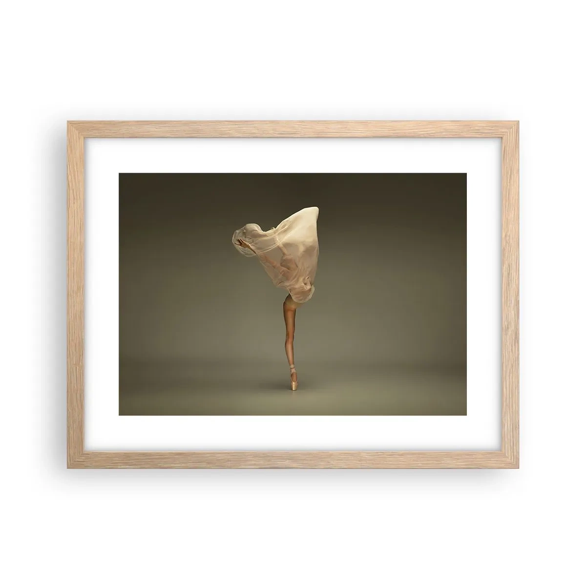 Affiche dans un chêne clair - Poster - Il va bientôt s'envoler - 40x30 cm