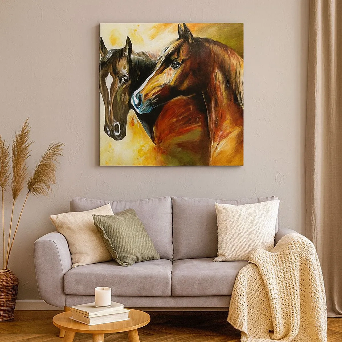 Impression sur toile - Image sur toile - Deux fois plus gracieux - 30x30 cm