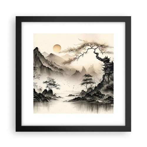 Affiche dans un cadre noir - Poster - Le charme unique de l'Orient - 30x30 cm