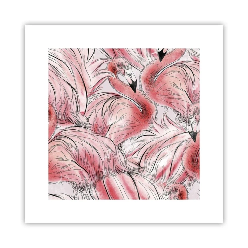 Affiche - Poster - Oiseau corps de ballet - 30x30 cm