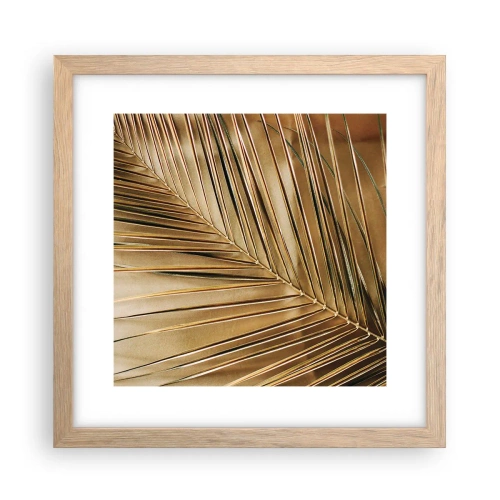 Affiche dans un chêne clair - Poster - Colonnade naturelle - 30x30 cm