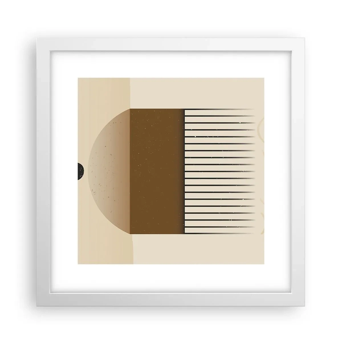 Affiche dans un cadre blanc - Poster - Différents états - 30x30 cm