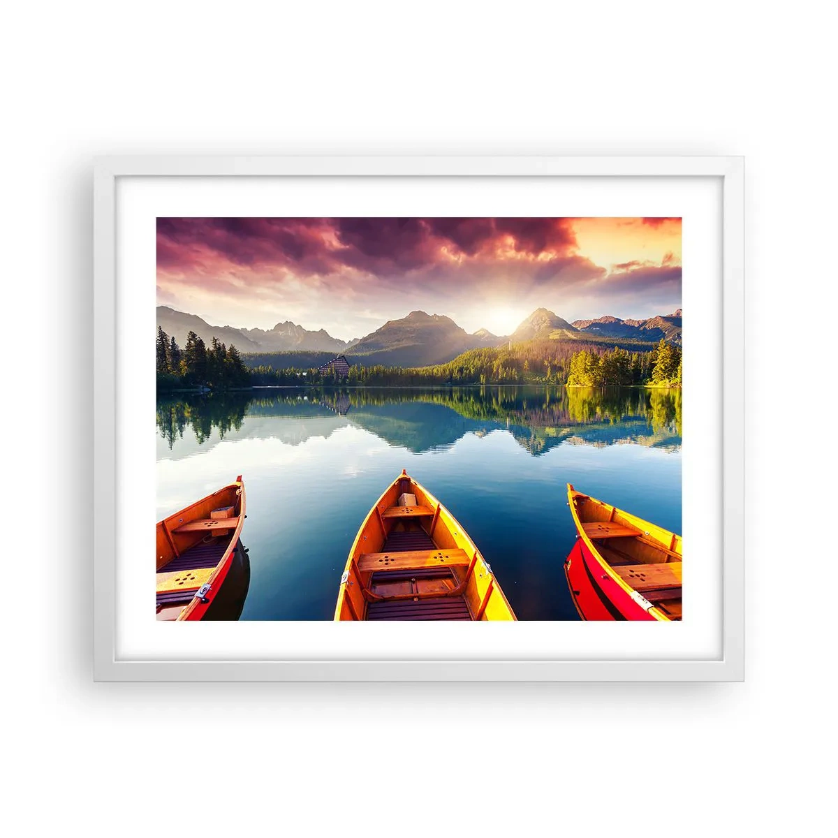 Affiche dans un cadre blanc - Poster - Rien contre nature - 50x40 cm