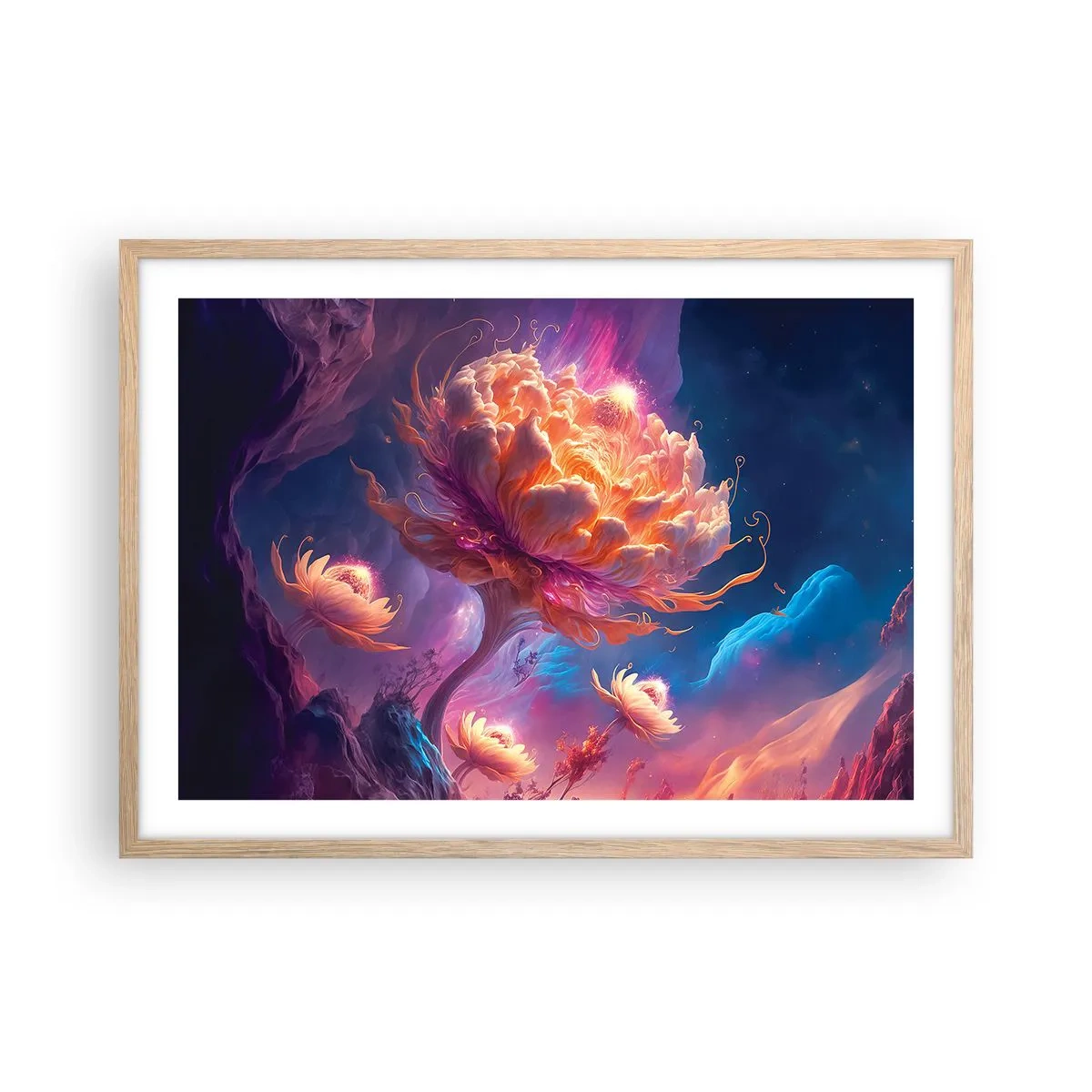 Affiche dans un chêne clair - Poster - Un autre monde - 70x50 cm