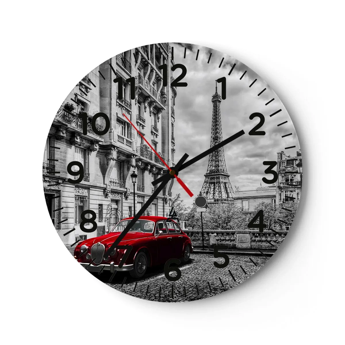 Horloge murale - Pendule murale - Prédateur dans la ville - 30x30 cm