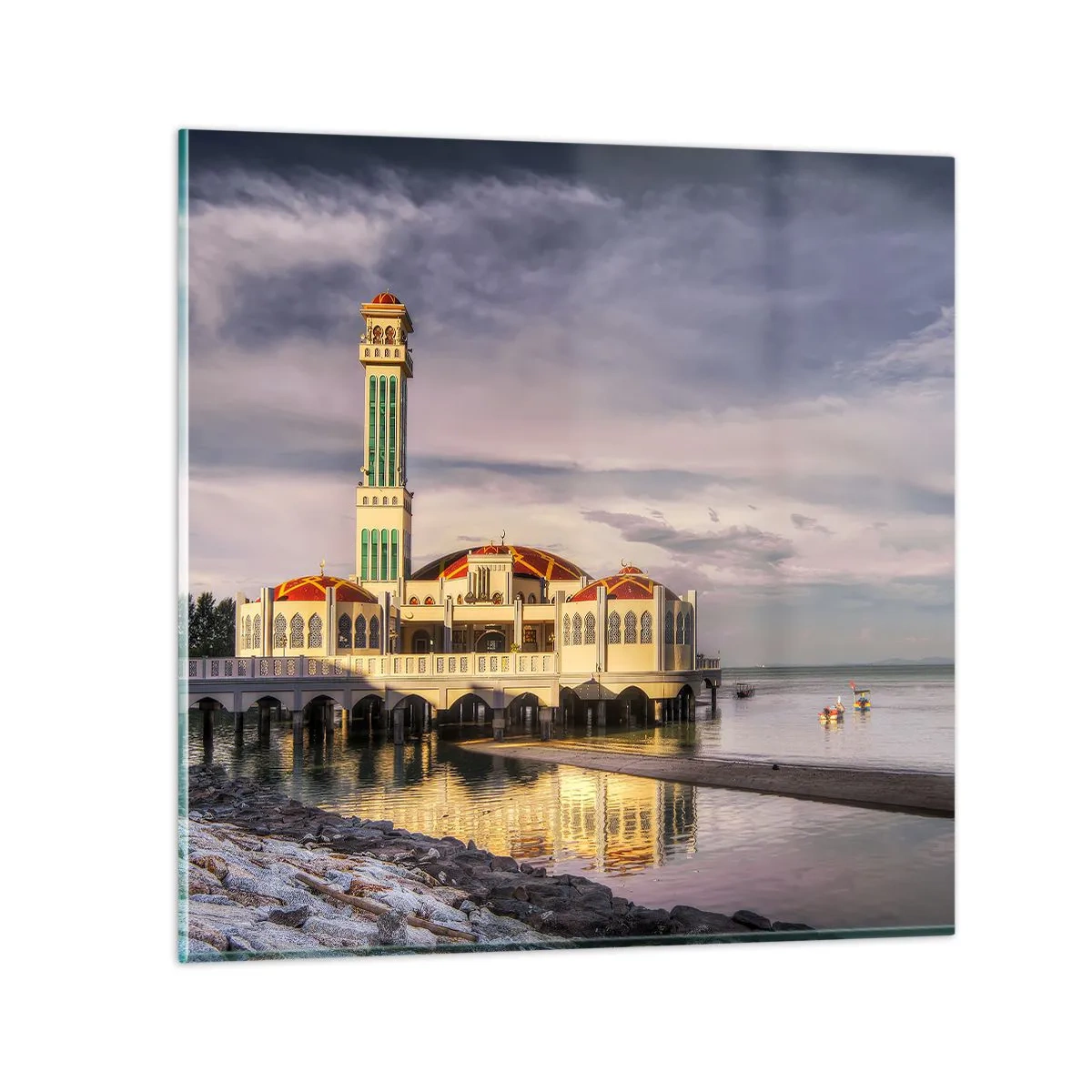 Impression sur verre - Image sur verre - Temple de la nature - 60x60 cm