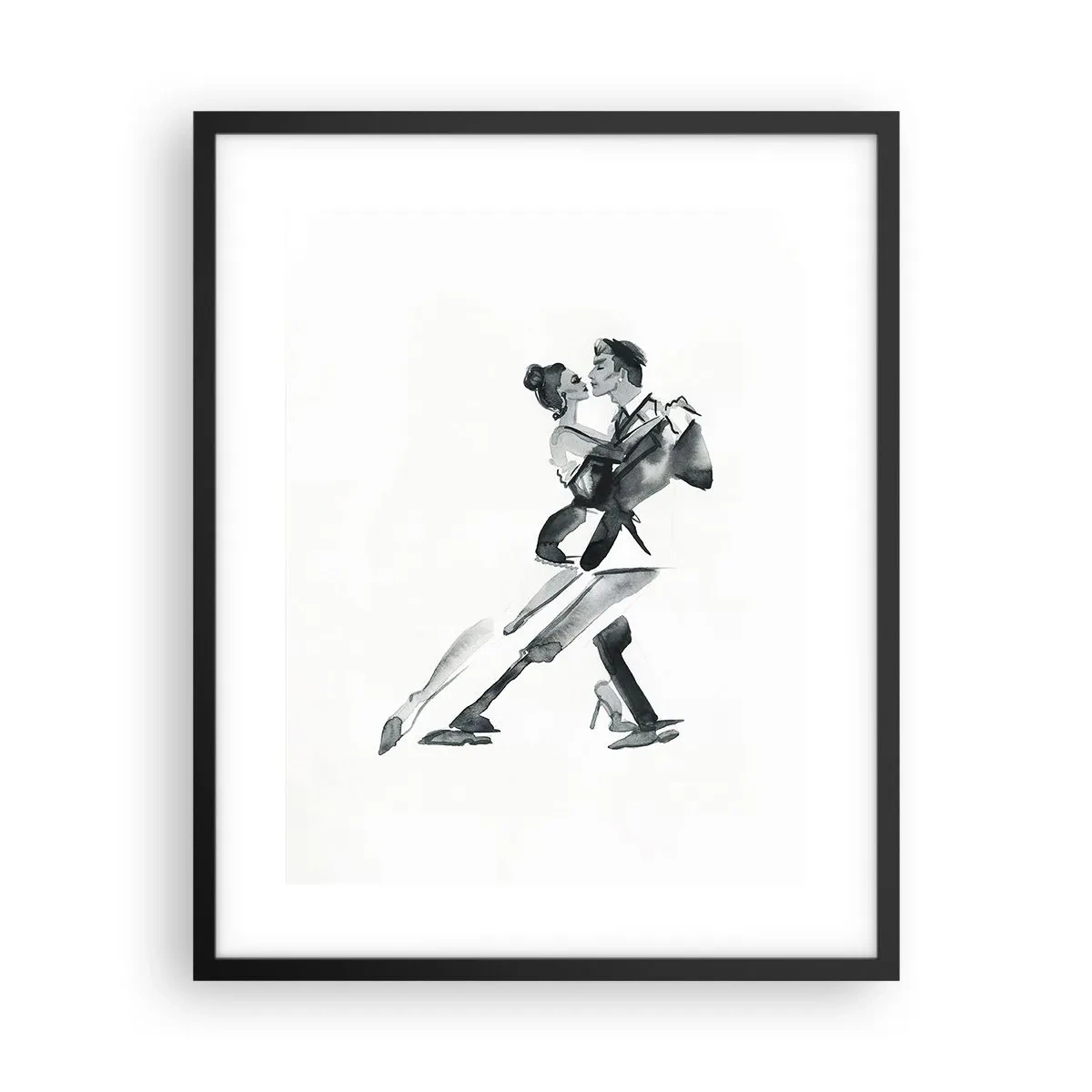 Affiche dans un cadre noir - Poster - En un battement - 40x50 cm