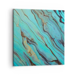 Impression sur toile - Image sur toile - Marée turquoise - 70x70 cm