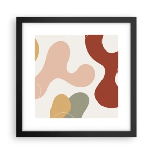 Affiche dans un cadre noir - Poster - Entrelac - 30x30 cm