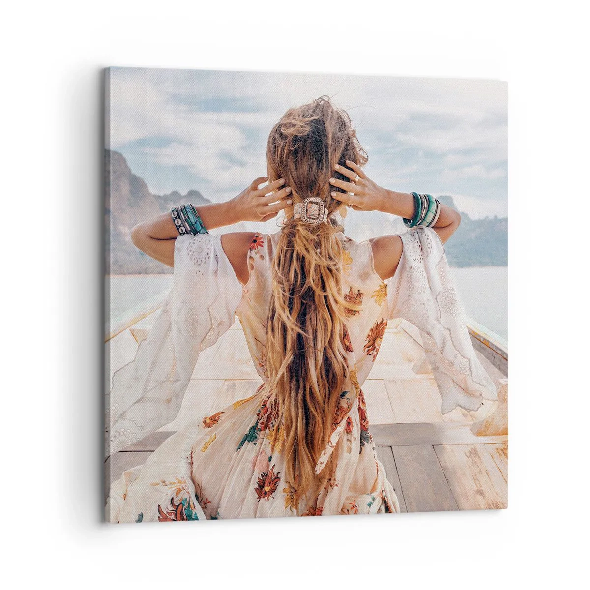 Impression sur toile - Image sur toile - En route vers le bonheur - 60x60 cm