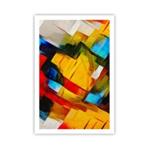 Affiche - Poster - Une superposition multicolore - 61x91 cm