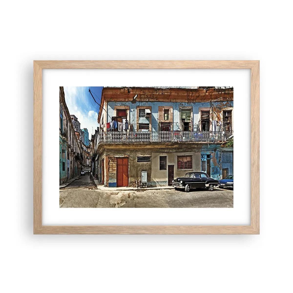 Affiche dans un chêne clair - Poster - Climat hawaïen - 40x30 cm