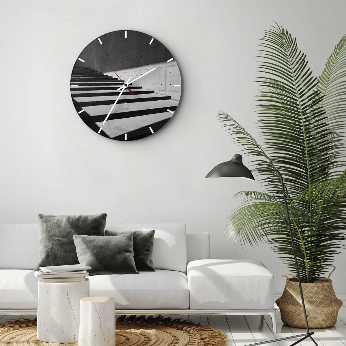 Horloge murale - Pendule murale - La beauté brute du modernisme - 40x40 cm