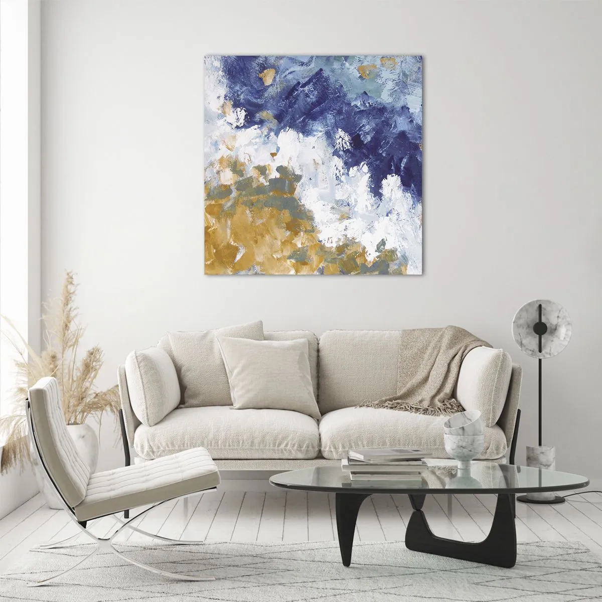 Impression sur verre - Image sur verre - Danse des éléments - 70x70 cm