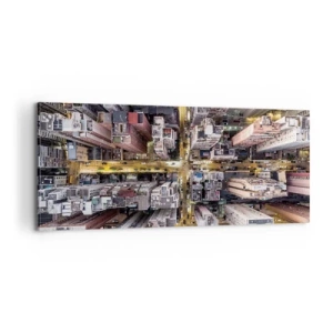 Impression sur toile - Image sur toile - Salutations de Hong-Kong - 100x40 cm