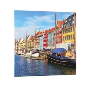 Impression sur verre - Image sur verre - Quai joyeux - 60x60 cm