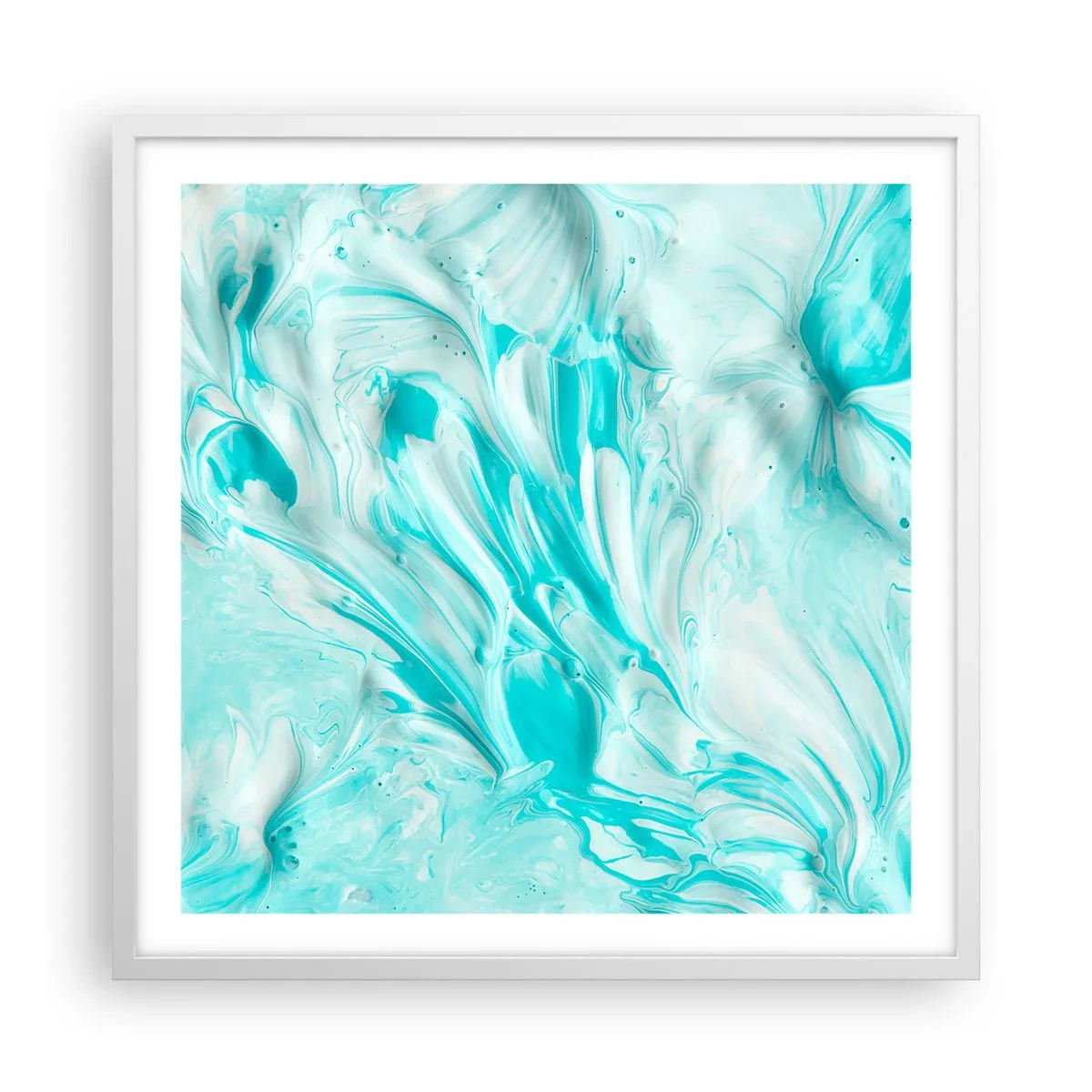 Affiche dans un cadre blanc - Poster - Ensemble pour toujours - 60x60 cm